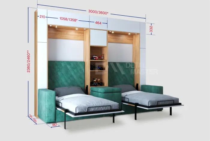 Шкаф-кровать трансформер "Twin 2.0"